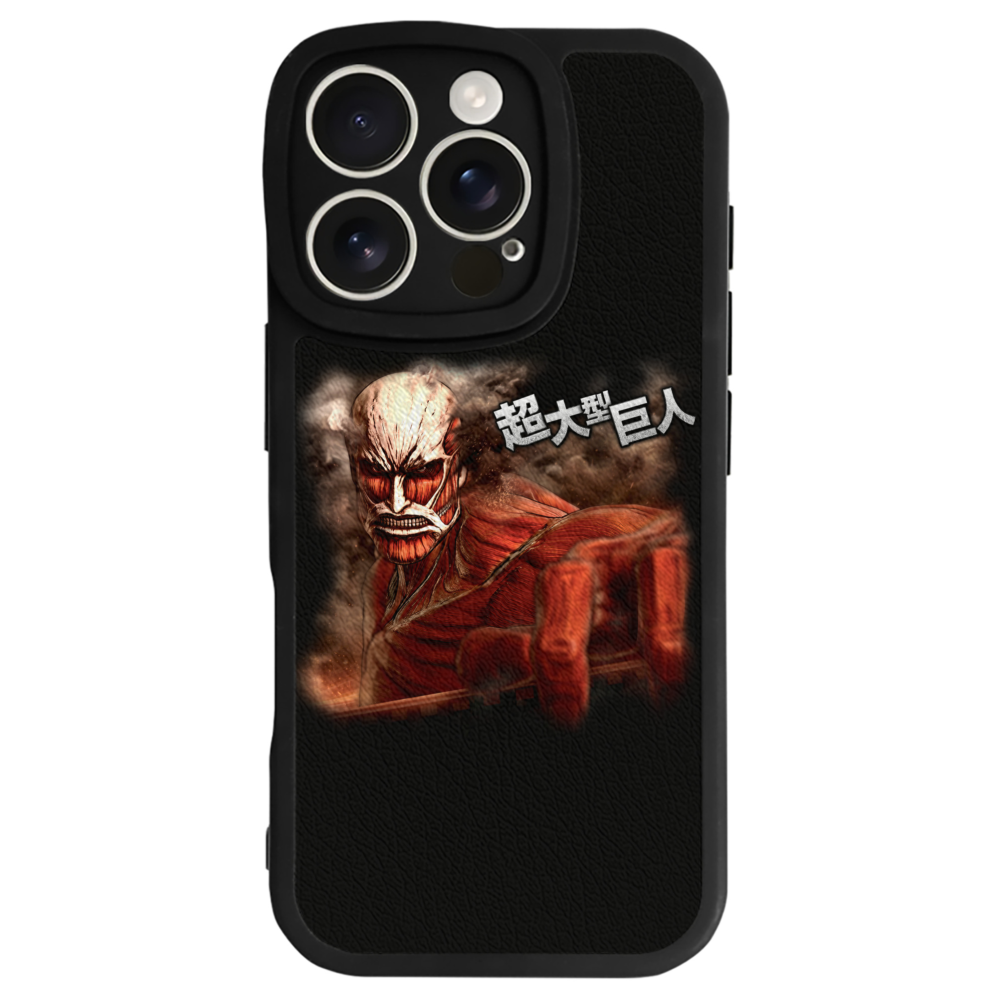 （画像用） 進撃の巨人 Attack on Titan 【iPhone 16シリーズ対応】シリコンスマホケース（レザー調） 材質：シリコン